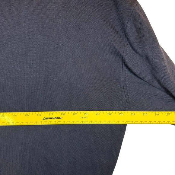 MURANO by Raffi Sweater Mens XL Crew Neck Navy 60% Cotton Modal Made Italy - Picture 6 of 9